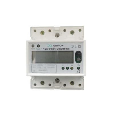 China Multi rate & Intelligent Multi Port RS485 Communication Dual Port RS485 Single Phase Din Rail Rate RS485 Tariff Energy Meter LEM031BL for sale