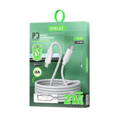 China Mobile Phone 60w Usb C Cable For Samsung Galaxy S23 3A Usb C To Type-c 2M Fast Charging Data Charger Cable Wire for sale