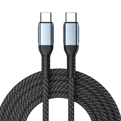 China New Fast Charging 100W Usb Charging Cable 1m 2m Nylon Braided Fast Speed ​​Type C Cable For Macbook Mobile Phone Charging Cable With Data Transfer for sale