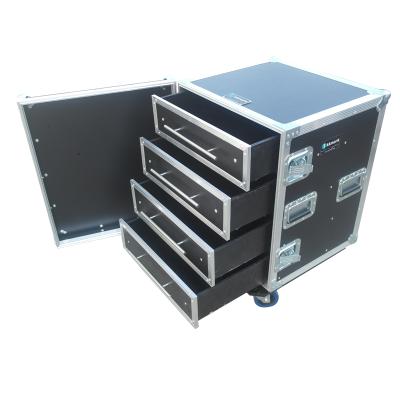 China Cables 4 Drawers Production Function Flight Service Cases For Storage for sale