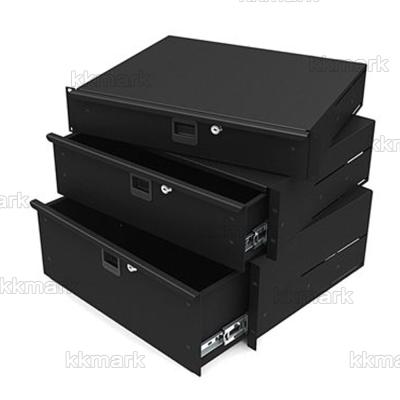 China KKMARK 2u 3u Rack Drawer Theft Waterproof Aluminum Lockable Case for sale