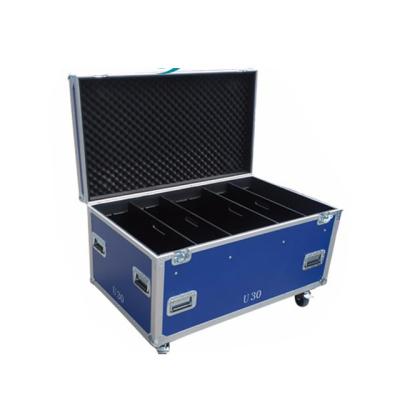 China Blue Aluminum+Plywood Road Case / Utility Case For Cables / Blue Customize Flight Case for sale