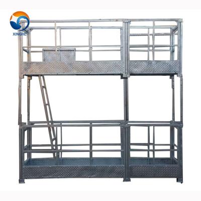 China China leading building construction factory aluminum alloy platform bmu double decker suspended gondola system for sale