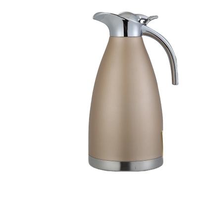 China PORTABLE Double Wall Vacuum Insulation Coffee Milk Pot Tea Jug European Stainless Steel Water Carafe Flask for sale