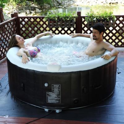 China Customized Hot Sale Outdoor Swimming Pools Around Inflatable Hot Tub Swimming Pool With Led Light for sale