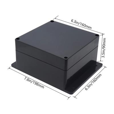 China Factory Use Electrical Outlet Enclosure Junction Box Circuit Board PCB Box PCB Black Plastic Box for sale