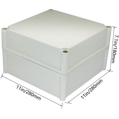 China Outdoor Custom Waterproof Electronic Equipment ABS Waterproof Junction Box Electronics Enclosure PCB Box 280 x 280 x 180 mm for sale