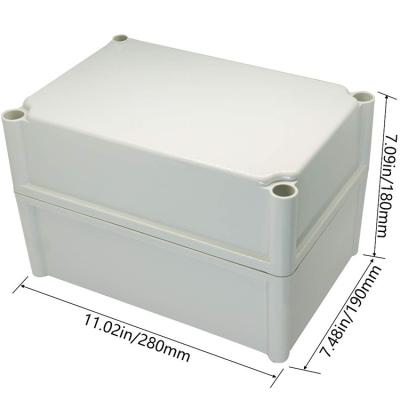 China Install Custom Waterproof PCB Board Waterproof ABS Enclosure Box Electronics Enclosure Box PCB Box 280 x 190 x 180 mm for sale