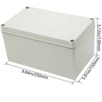 China Outdoor Custom Waterproof ABS Plastic Enclosure Junction Box Electronics Enclosure PCB Box 250 x 150 x 130mm Electronic Hardware for sale