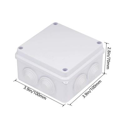 China Outdoor Custom Waterproof ABS IP66 Plastic Enclosure Electronic Hardware Fence Junction Box 100 x 100 x 70mm for sale