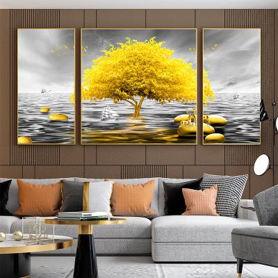 China Tree And Sailboat Waterproof On The Sea Poster Wall Art Pictures Print On Canvas Painting For Living Room Home Decor for sale