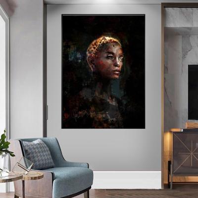 China Wholesale Colorful Women Waterproof Art Canvas Painting Graffiti Poster And Print Wall Art For Living Room Home Decor for sale