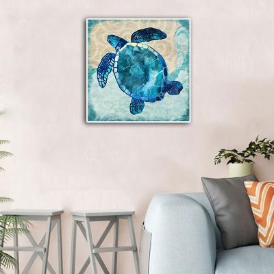 China Animal Mediterranean Style Sea Turtles Posters Wall Art Pictures Canvas Painting For Living Room Kid's Room Home Decoration for sale