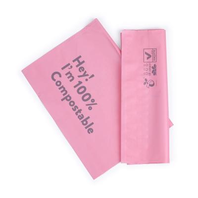 China Cornstarch Strong Adhesive Compostable Packaging 10 x 13 Bags Custom Logo Poly Mailers for sale