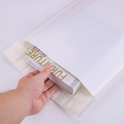 China Strong Adhesive Biodegradable Custom Packaging Bubble Mailer White Padded Eco Envelopes for sale