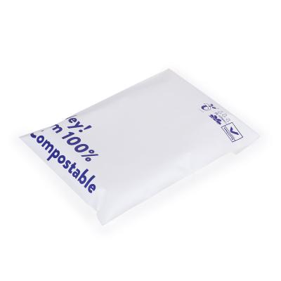 China Wholesale Unique Personalized Post White Strong Adhesive 100% Compostable Mailer Neutral Poly Bag for sale