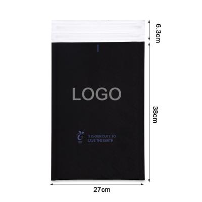 China Strong Adhesive Black Padded Bubble Mailers Biodegradable Paper Mailer for sale