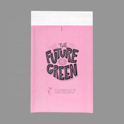 China Pink Strong Adhesive Kraft Paper Bubble Paper Bag Waterproof Eco-Friendly Shipping Mailers for sale