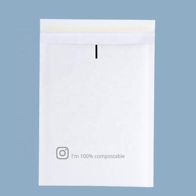 China Strong Adhesive Kraft Custom White Bubble Padded Envelopes Mailer Paper Bags for sale