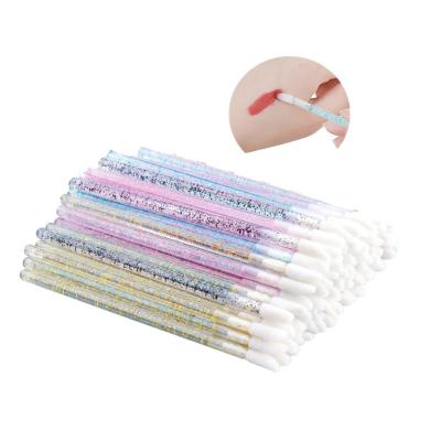 China Disposable Lip Gloss Applicator Eyelashes Sweep Different Lipstick Magic Wands Disposable Lip Brush Lash Removing Cleaning Tool Lip Gloss Applicators for sale