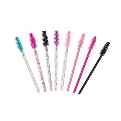 China Multicolor Eyelash Extension Tool Eyelashes Sweep Disposable Crystal Eyelash Makeup Brush Mascara Applicator Wands Eyebrow Brush for sale