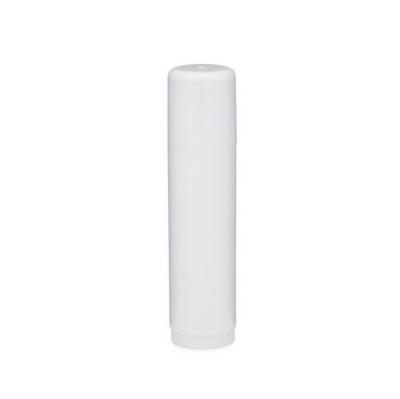 China White Round Plastic Lip Balm Tube 0.5oz 15ml 15gram Cosmetic Big Size With White Cap for sale