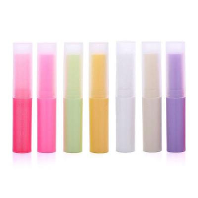 China Cosmetic 4ml 4g DIY Colored Mini Lip Balm Tube Container Personal Cosmetic Empty Lipstick Tube for sale