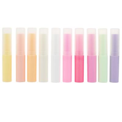 China 4ml Cosmetic Colorful Empty Lip Balm Containers Slim Refillable Lipstick Tubes DIY Plastic Vials Spinning Container For Lip Gloss for sale