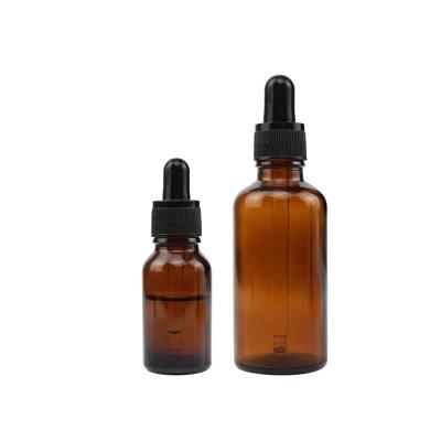 China Free Sample 5ml 10ml 15ml 20ml 30ml 50ml 100ml Amber Glass Dropper Bottle Essential Oil Serum Cosmetic Bottle With Glass Pipette for sale