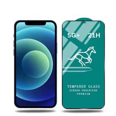 China Fast Mobile Phone Horse 2.5d 9h Tempered Glass Screen For Iphone12 pro X XS 8P For Samsung Mobile Tempered Glass Screen Protector for sale