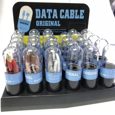 China Wholesale MP3/MP4 player capsule data cable for iPhone USB cable test tube suit fast charging cable for sale