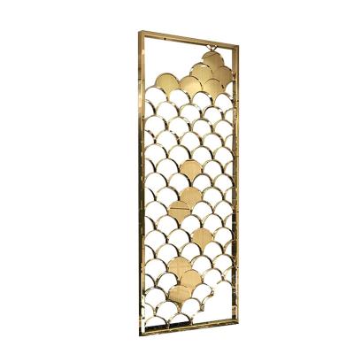 China Customized modern home decorative living room divider metal screen restaurant furniture metal room divider for sale