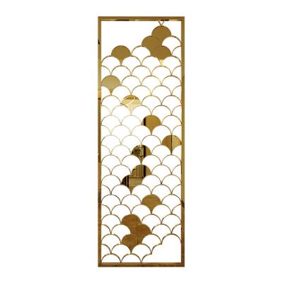 China Modern Customized Brass Decorative Stainless Steel Partition Metal Screen Perforated Patterns for sale