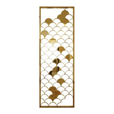 China Modern Professional production decorative stainless steel art panels room divider partition for sale