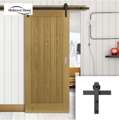 China Waterproof Robust Door Home interior barn doors design sliding wooden veneer door for bathroom for sale