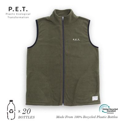 China There's No Viable Recycled Outdoor Camping Smart rPET Vest Custom Fleece Planet B Unisex Sleeveless Jacket Winter Eco-Friendly Casual for sale