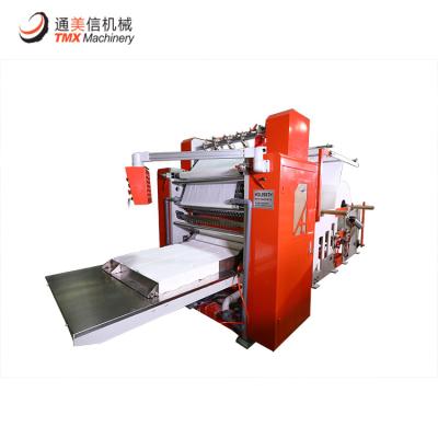 China High Speed ​​Full Automatic Factory V Folded Facial Tissue Converting Machine for sale