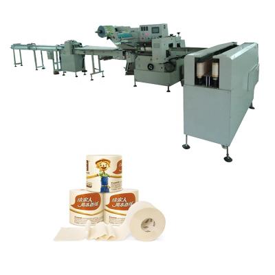 China Toilet Paper Wrapping Kitchen Towel Roll And Toilet Paper Roll Packing Machine for sale