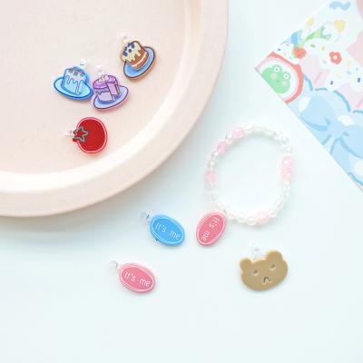 China 2021 Hot Sale Acrylic Hard Plastic Sheet Children's DIY Handmade Necklace Bracelet Eco-friendly Material Accessories for sale