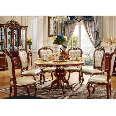 China Dining Room Set Modern Solid Wood Round Dining Room Table Dining Room Furniture for sale