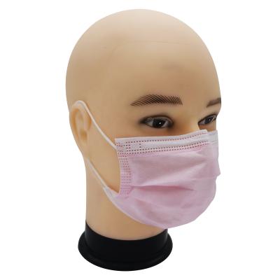 China 3 Ply Disposable Medical Mask Products Adult Cheap Medical Face Mask Pink for sale