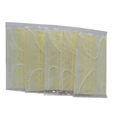 China Adult HX Yellow Labeled Surgical Mask Bridal Surgical Masks Hot Selling Disposable Surgical Face Mask for sale