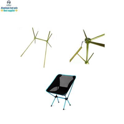 China 7001 Light Anodized Outdoor Aluminum Pole Beach Camping Chair for sale