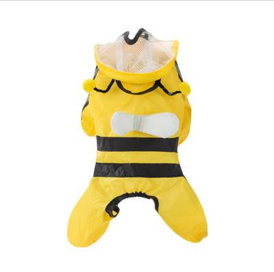 China Sustainable Teddy Quadruped Waterproof Poncho Dog Raincoat Small Pet for sale