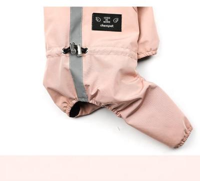 China PRC2021052803 Sustainable Water Resistant Dog Pet Clothes Customized Luxury Color Pet Dog Raincoat Clothes for sale