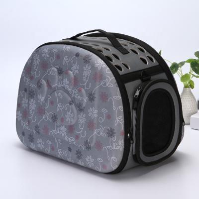 China Portable Pet Carrier Bag Breathable EVA Folding Carrier Cat Dog Moving Bag For Outdoor Walking Hiking for sale