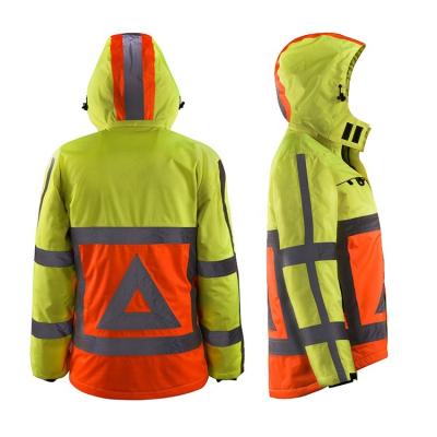 China Reflective Water Proof Safety Custom Jackets Safety Jacket Winter Safety Reflective Jacket for sale