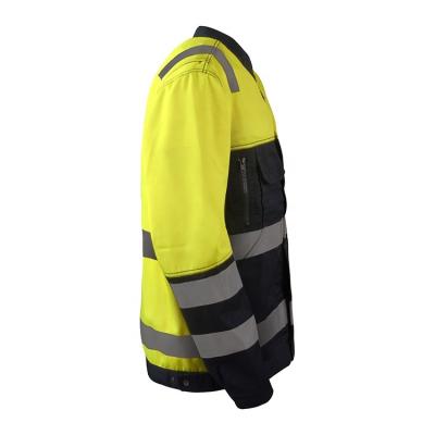 China Custom Water Proof Work Uniform Logo Safety Workwear Safety Reflective Jacket for sale