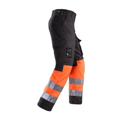 China 65% Polyester 35% Cotton Men's Clothing Strength Resistant Safety Pants Hi Work Wear Reflective Pants for sale