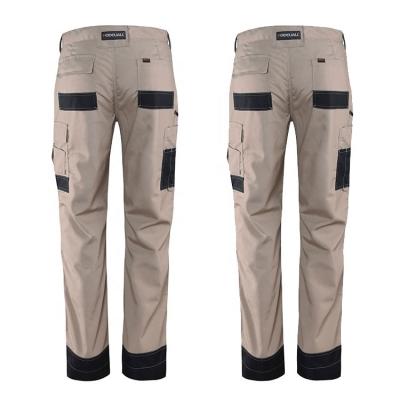 China Main fabric: 80% polyester 20% cotton safety work wholesale cargo pants waterproof work pants with knee pads for sale